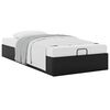 vidaXL Ottoman Bed Frame without Mattress Black Single Faux Leather