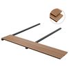 vidaXL WPC Solid Decking Boards with Accessories 30 m&sup2; 2.2 m Teak