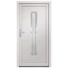 vidaXL Front Door White 98x190 cm PVC