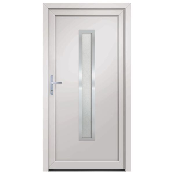 vidaXL Front Door White 98x190 cm PVC