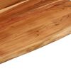 vidaXL Desk Top 100x80x3.8 cm Rectangular Solid Wood Acacia Live Edge