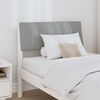 vidaXL Upholstered Headboard Light Grey 75 cm Solid Pine Wood
