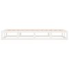 vidaXL Bed Frame without Mattress White 75x190 cm Small Single Solid Wood