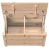 vidaXL Storage Box 60x32x45.5 cm Solid Wood Pine