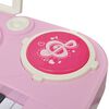 Kids' Playroom Toy Keyboard with Stool/Microphone 37-key Pink