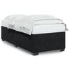 vidaXL Bed Frame without Mattress Black Single Velvet