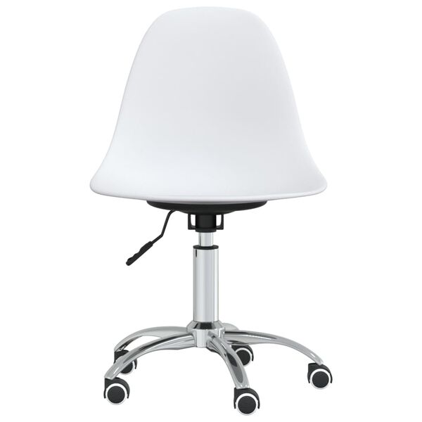 vidaXL Swivel Office Chair White PP