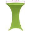 vidaXL Stretch Table Cover 4 pcs 70 cm Green