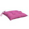vidaXL Chair Cushions 6 pcs Pink 40x40x7 cm Fabric