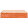 vidaXL Bed Frame without Mattress Wax Brown 200x200 cm Solid Wood Pine