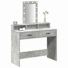 vidaXL Dressing Table Grey 100 x 41 x 140 cm Engineered Wood