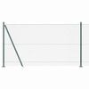vidaXL Outdoor Chainlink Fence with Concrete Base 25 x 1.2 m Green