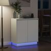 vidaXL LED Sideboard with Door White 71 x 34.5 x 75 cm Engineered Wood