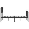 vidaXL Metal Bed Frame without Mattress with Footboard&nbsp;Black 120x200cm