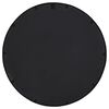 vidaXL Garden Mirror Black 60x4 cm Iron Round for Outdoor Use