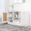 vidaXL Sideboard High Gloss White 120x30.5x70 cm Engineered Wood