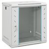 vidaXL Network Cabinet with Storage Grey 530 x 400 x 600 mm Steel