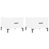 vidaXL Coffee Tables 2 pcs White 50x50x40 cm Engineered Wood