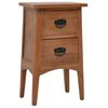 vidaXL Bedside Cabinet Solid Fir Wood 40x29x68 cm Brown