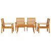 vidaXL 5 Piece Garden Lounge Set Solid Wood Acacia