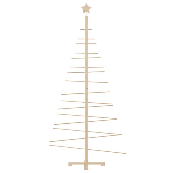 vidaXL Wooden Christmas Tree for Decoration 180 cm Solid Wood Pine
