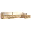 vidaXL Outdoor Sofa Set 5 pcs White Solid Acacia Wood