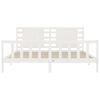 vidaXL Bed Frame without Mattress White 200x200 cm Solid Wood Pine