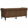 vidaXL Chesterfield Sofa with Cushion Brown 182.5 x 74.5 x 74.5 cm