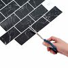 vidaXL Subway Tile 10 pcs Black Marble 30.5 x 30.5 cm