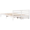 vidaXL Bed Frame without Mattress White 140x190 cm Solid Wood Pine