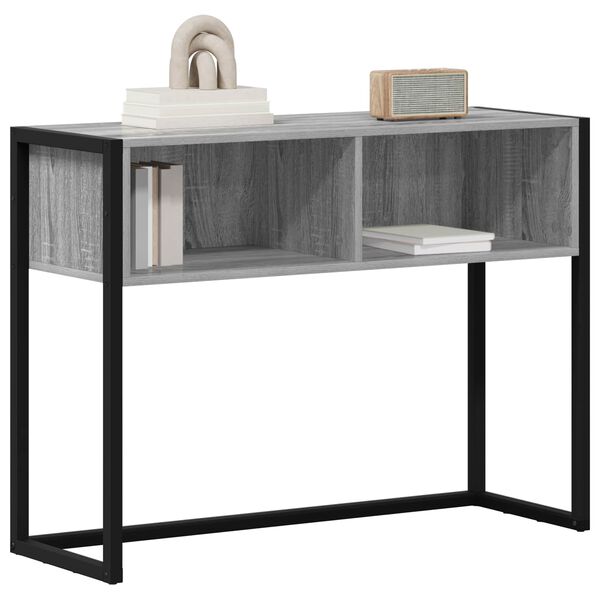 vidaXL End Table Grey Sonoma 100 x 36 x 75 cm Engineered Wood