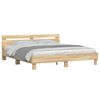 vidaXL Bed Frame with LED without Mattress Sonoma Oak 160x200 cm