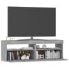 vidaXL TV Cabinet with LED Lights Grey Sonoma 120x35x40 cm