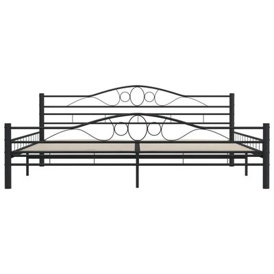 vidaXL Bed Frame Black Steel 200x200 cm