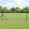vidaXL Fence Post Green 25 x 0.8 m (40 x 40 mm mesh) Steel and PVC