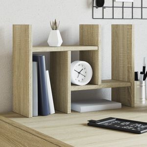 vidaXL Desk Organiser Sonoma Oak 34.5 x 15.5 x 35.5 cm Engineered Wood