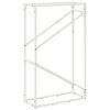 vidaXL Firewood Rack White 60x25x100 cm Cold-rolled steel