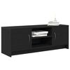 vidaXL TV Cabinet Black Oak 102x30x37.5 cm Engineered Wood