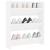 vidaXL Wall Shoe Cabinet White 80x18x90 cm Engineered Wood