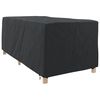 vidaXL Loungers Cover Plain Black 100 x 205 x 70 cm Fabric