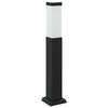 vidaXL Bollard Light with Outlet 50 cm Black IP44
