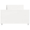 vidaXL Bed Frame without Mattress White 100x200 cm Solid Wood Pine