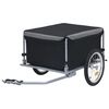 vidaXL Bike Trailer Black and Grey 65 kg