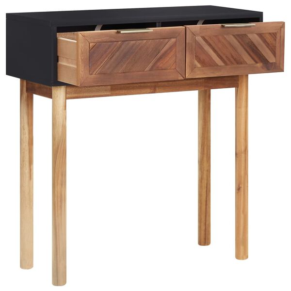 vidaXL Console Table 70x30x75 cm Solid Acacia Wood and MDF