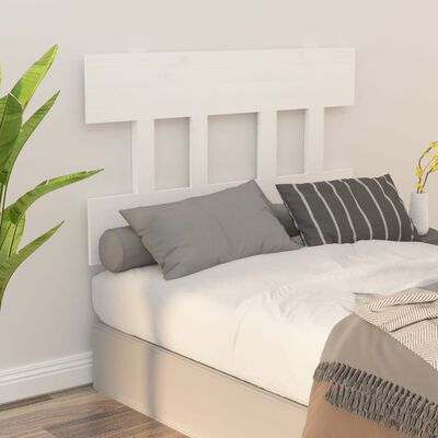 vidaXL Bed Headboard White 93.5x3x81 cm Solid Wood Pine