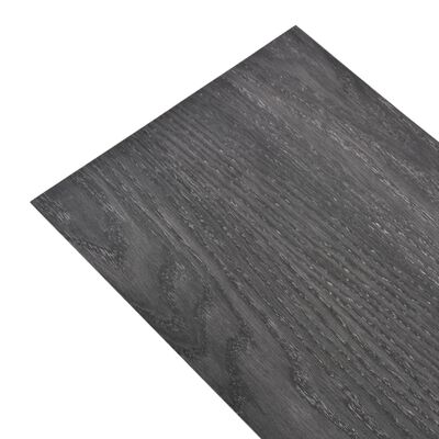 vidaXL Non Self-adhesive PVC Flooring Planks 4.46 m² 3 mm Black
