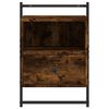 vidaXL Bedside Cabinets Wall-mounted 2 pcs Smoked Oak 40x30x61 cm Engineered Wood