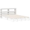 vidaXL Headboard with Shelves White 120 cm Solid Wood Pine