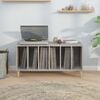 vidaXL Record Cabinet Grey Sonoma 100x38x48 cm Engineered Wood