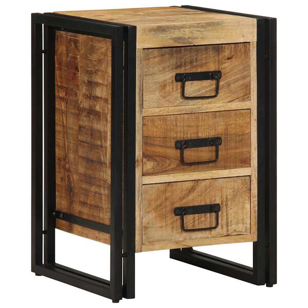 vidaXL Bedside Cabinet Brown 40 x 40 x 59 cm Solid Mango Wood
